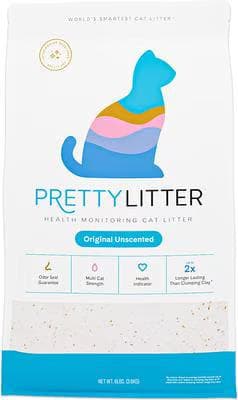 PrettyLitter Health Monitoring Cat Litter, Original Unscented, 8-lb bag